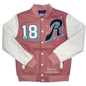 RUNTZ COWBOY VARSITY JACKET (CORAL) Size S